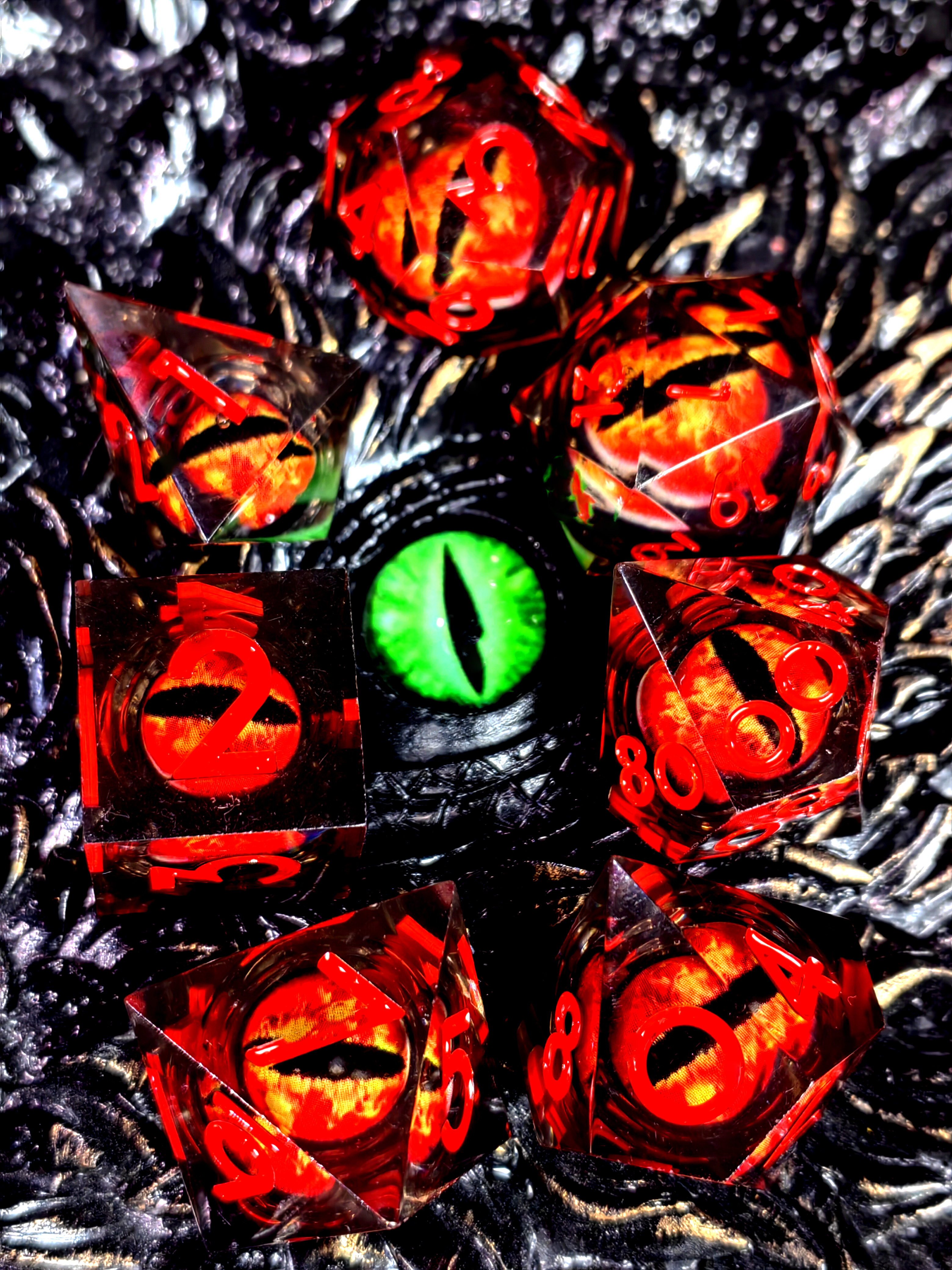 Board Game Rpg - DnD Dice Set - 7-Piece Resin