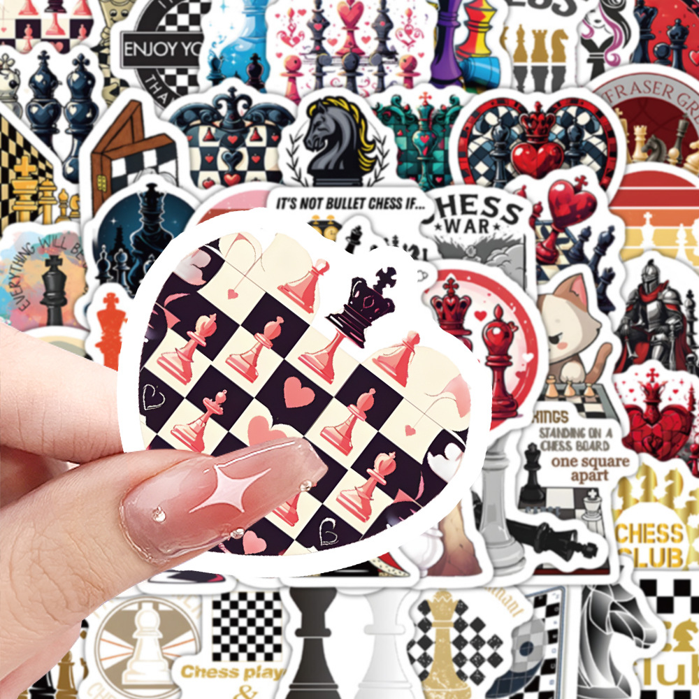 Board Game Quote - 10/60PCS Chess Sport Cartoon Graffiti Stickers