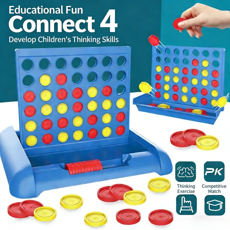 Board Game Strategi - Connect 4 Game - Classic Strategy