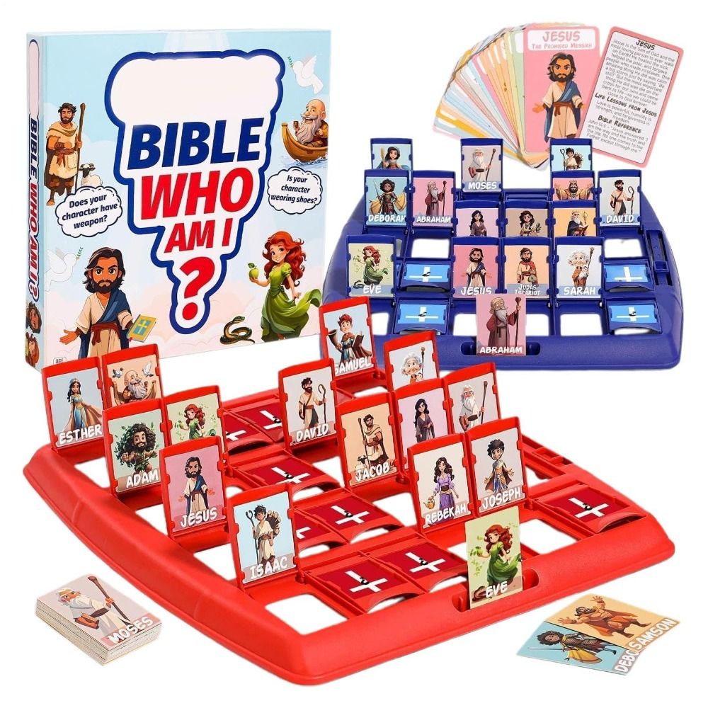 Board Game Guess Who - Gifts Portable Guess Bible Who I