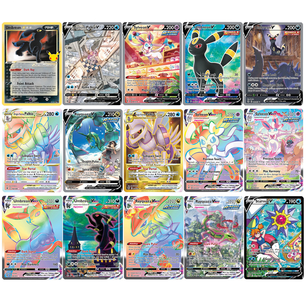 Board Game Template - PKMN Sword-shield Single Holographic Cards Origin
