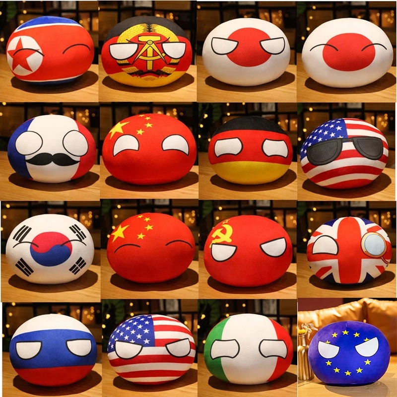 Board Game Yokohama - 10cm Country Ball Plush Pendant Toy
