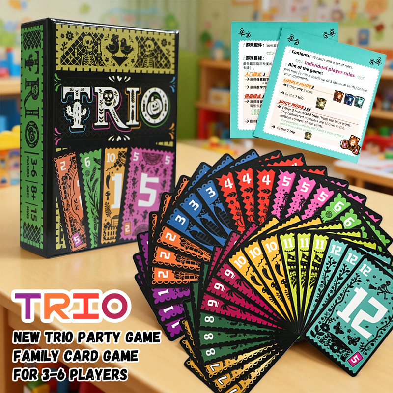 Board Game Strategi - Strategic Card Board Game TRIO Card