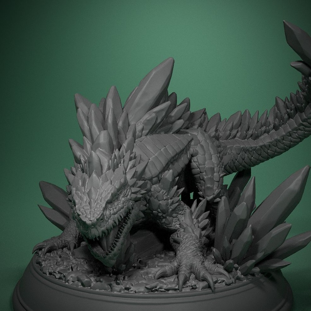 Board Game Design - Crystal Lizard Board Game Chess Piece