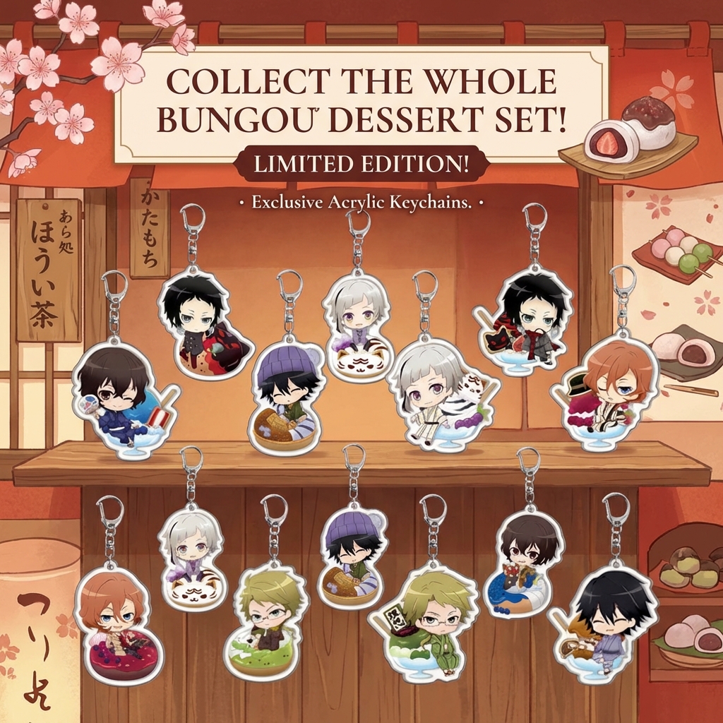 Board Game Yokohama - Anime Keychain Acrylic Bungou Stray Dogs