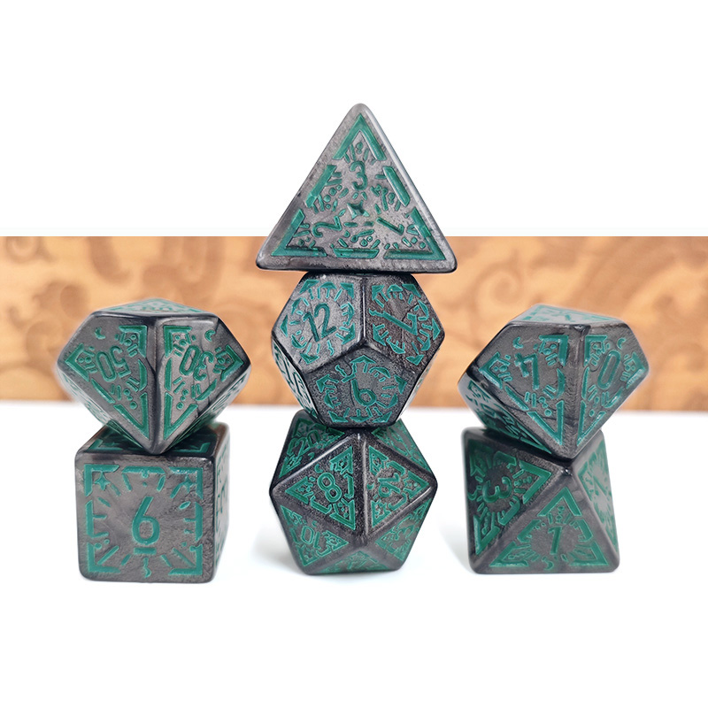 Board Game Rpg - 7pcs/set DND Polyhedral Dice Suit Fluorescence