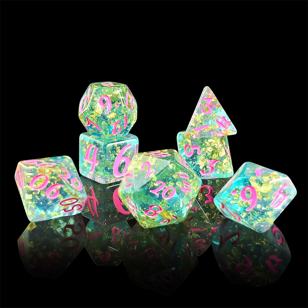 7Pcs/set Shining Foil Inside R - đánh giá và giá Board Game Rpg