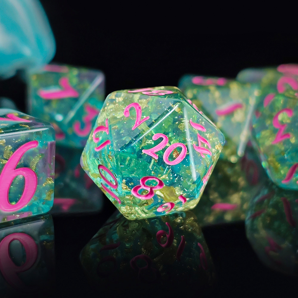 7Pcs/set Shining Foil Inside R - đánh giá và giá Board Game Rpg