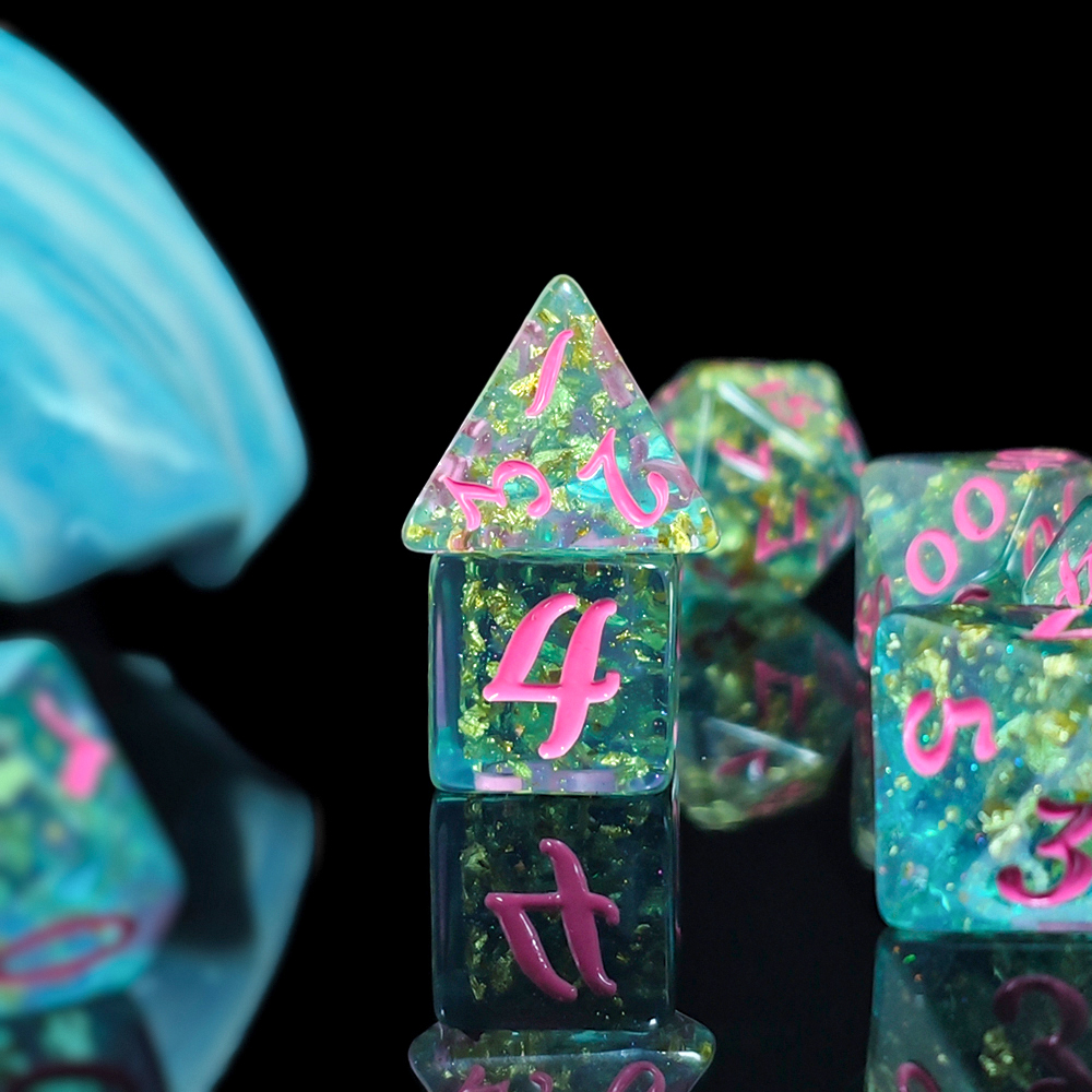 7Pcs/set Shining Foil Inside R - đánh giá và giá Board Game Rpg