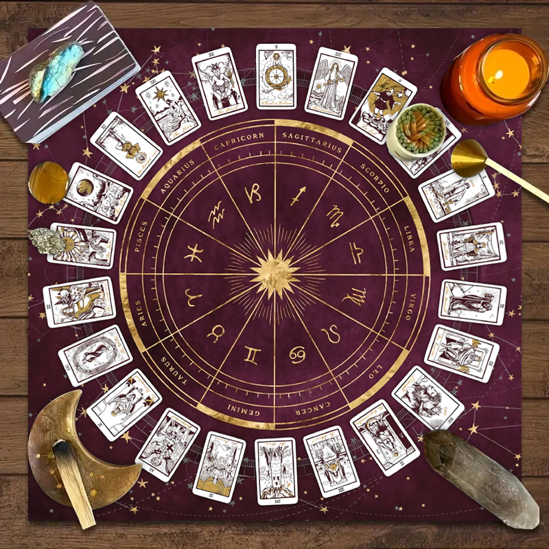 1pc Tarot Card Tablecloth, 12  - đánh giá và giá Board Game Maker