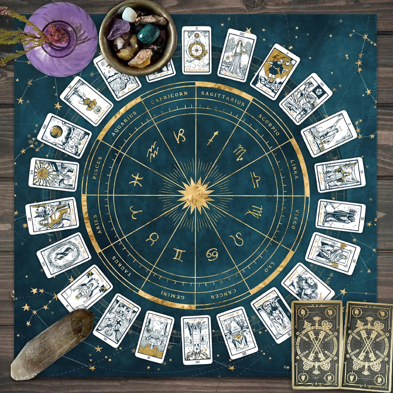 1pc Tarot Card Tablecloth, 12  - đánh giá và giá Board Game Maker