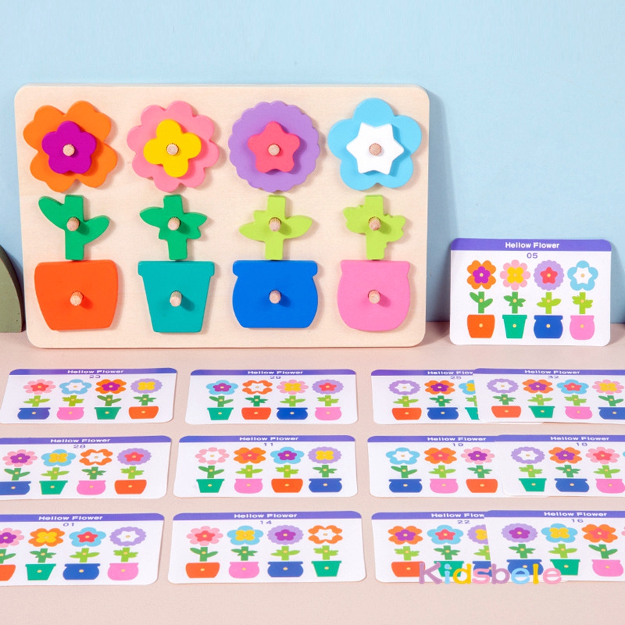 Montessori DIY Wooden Flower P - đánh giá và giá Board Game Design