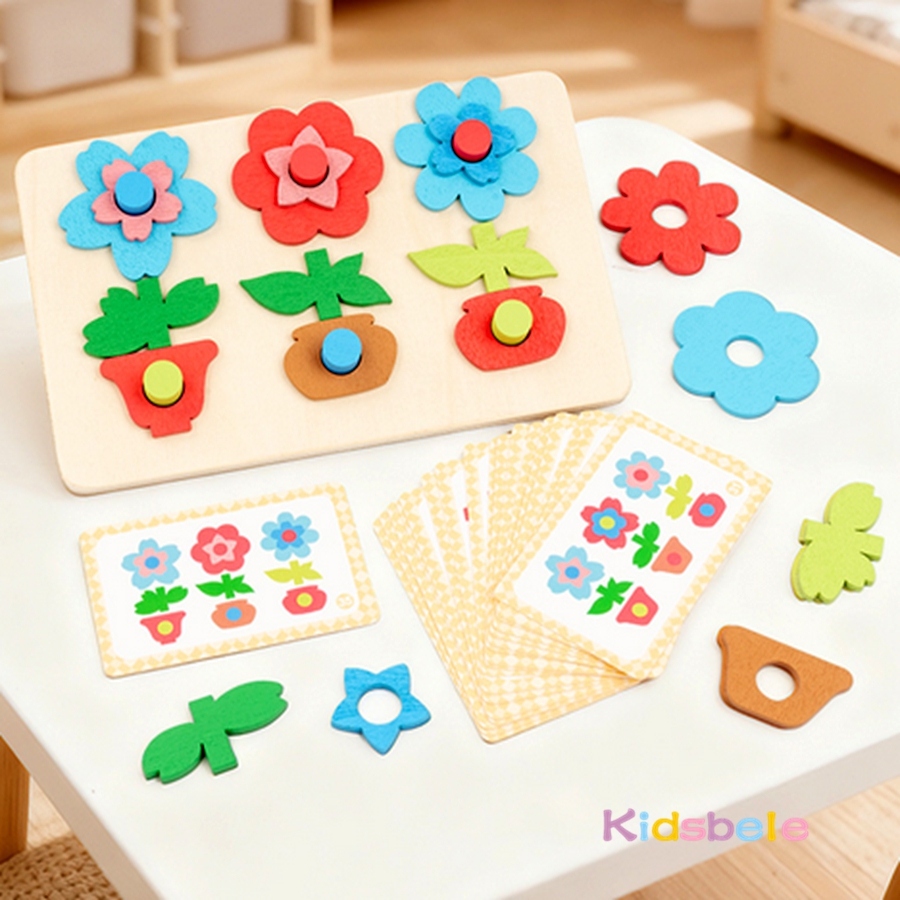 Montessori DIY Wooden Flower P - đánh giá và giá Board Game Design