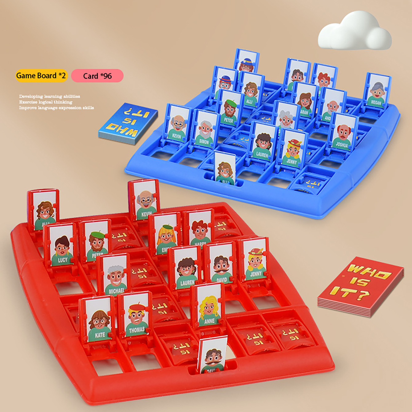 Family Guessing Board Game Who - đánh giá và giá Board Game Guess Who