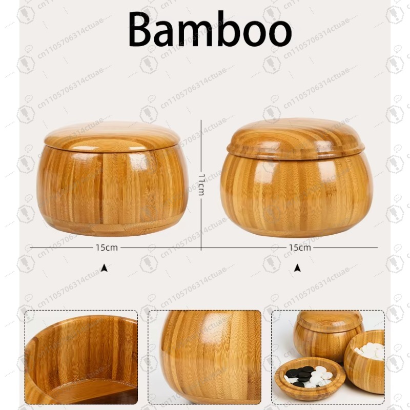 19x19 Inch Natural Bamboo & Wo - đánh giá và giá Board Game Go