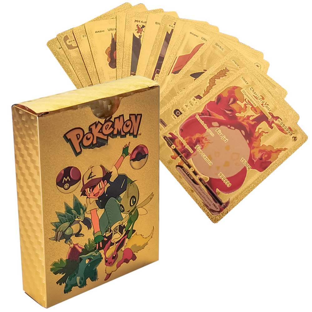 55PCS Pokemon Cards Vmax GX Go - đánh giá và giá Game Storage Box