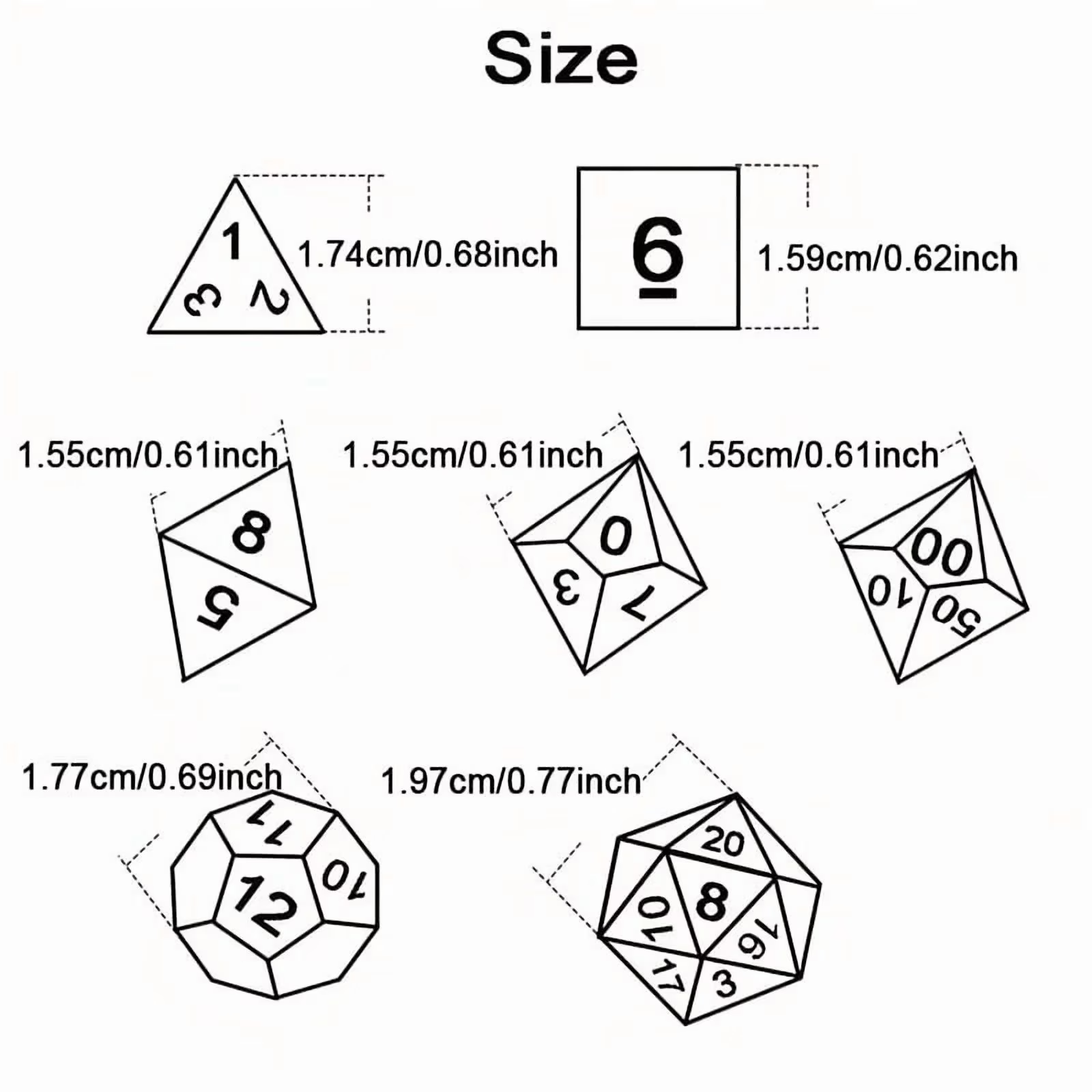 DND Dice Set -7pc Halloween Po - đánh giá và giá Board Game Rpg