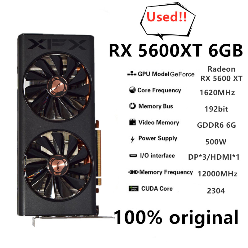XFX original RX 5600XT 6G Game - đánh giá và giá Board Game Vr