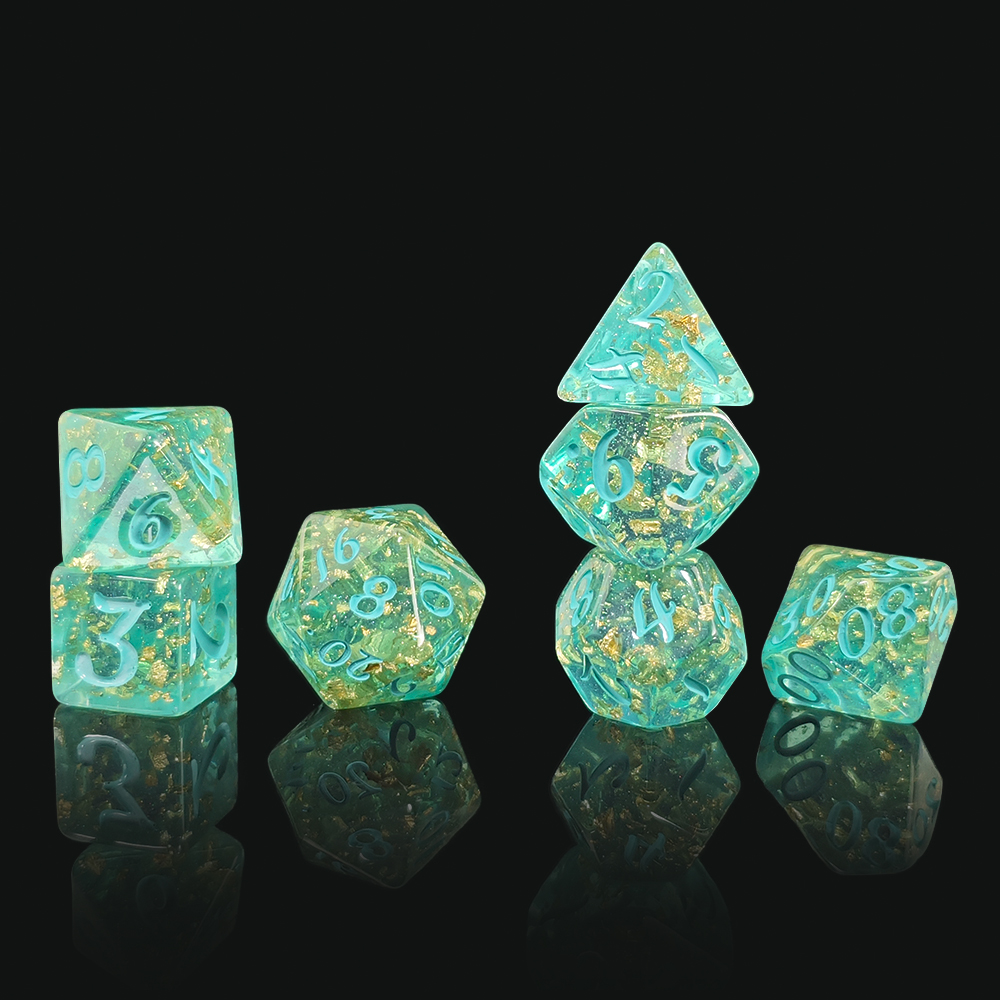 7Pcs/set Glitter Dice Set DnD  - đánh giá và giá Board Game Rpg