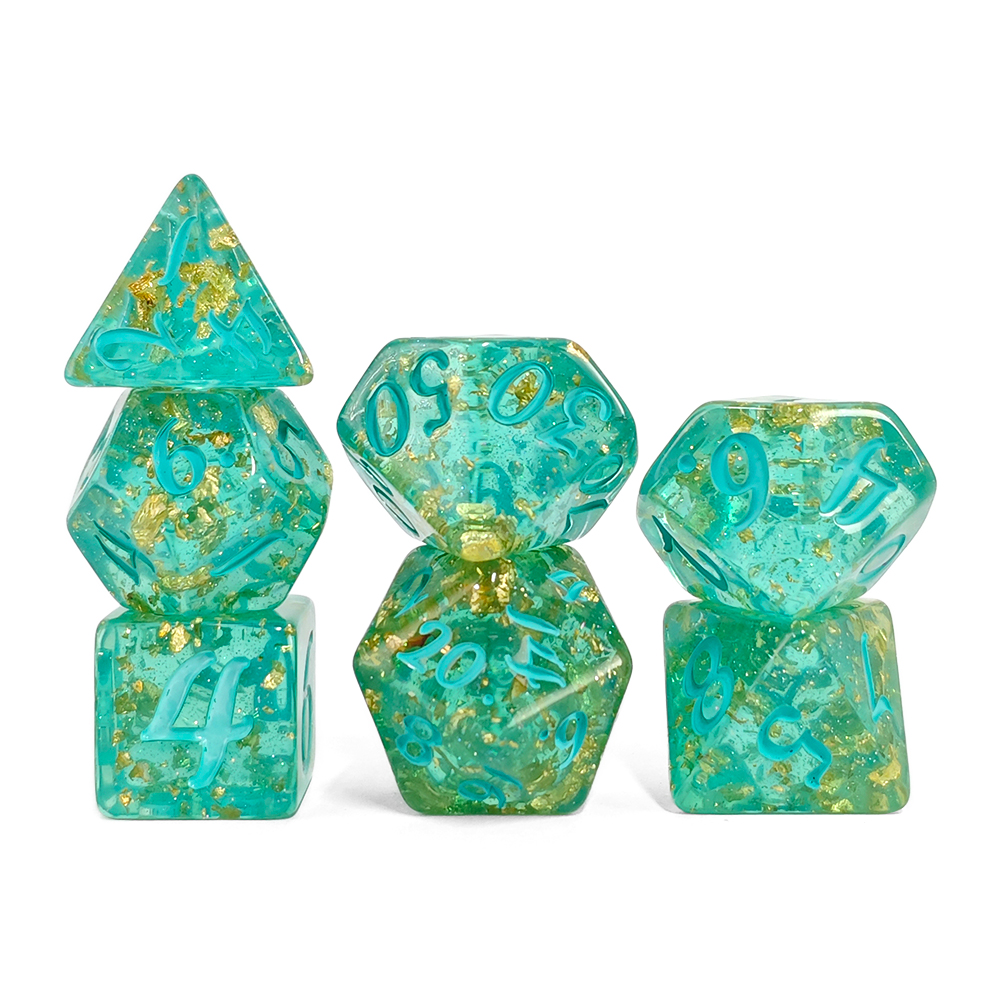 7Pcs/set Glitter Dice Set DnD  - đánh giá và giá Board Game Rpg