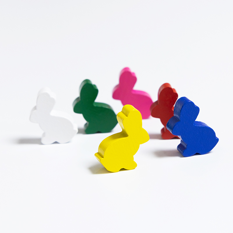 100PCS Cute Rabbit Meeple, 25m - đánh giá và giá Board Game Root