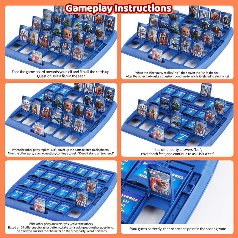 Guess Who I Am Italian Brainro - đánh giá và giá Board Game Guess Who
