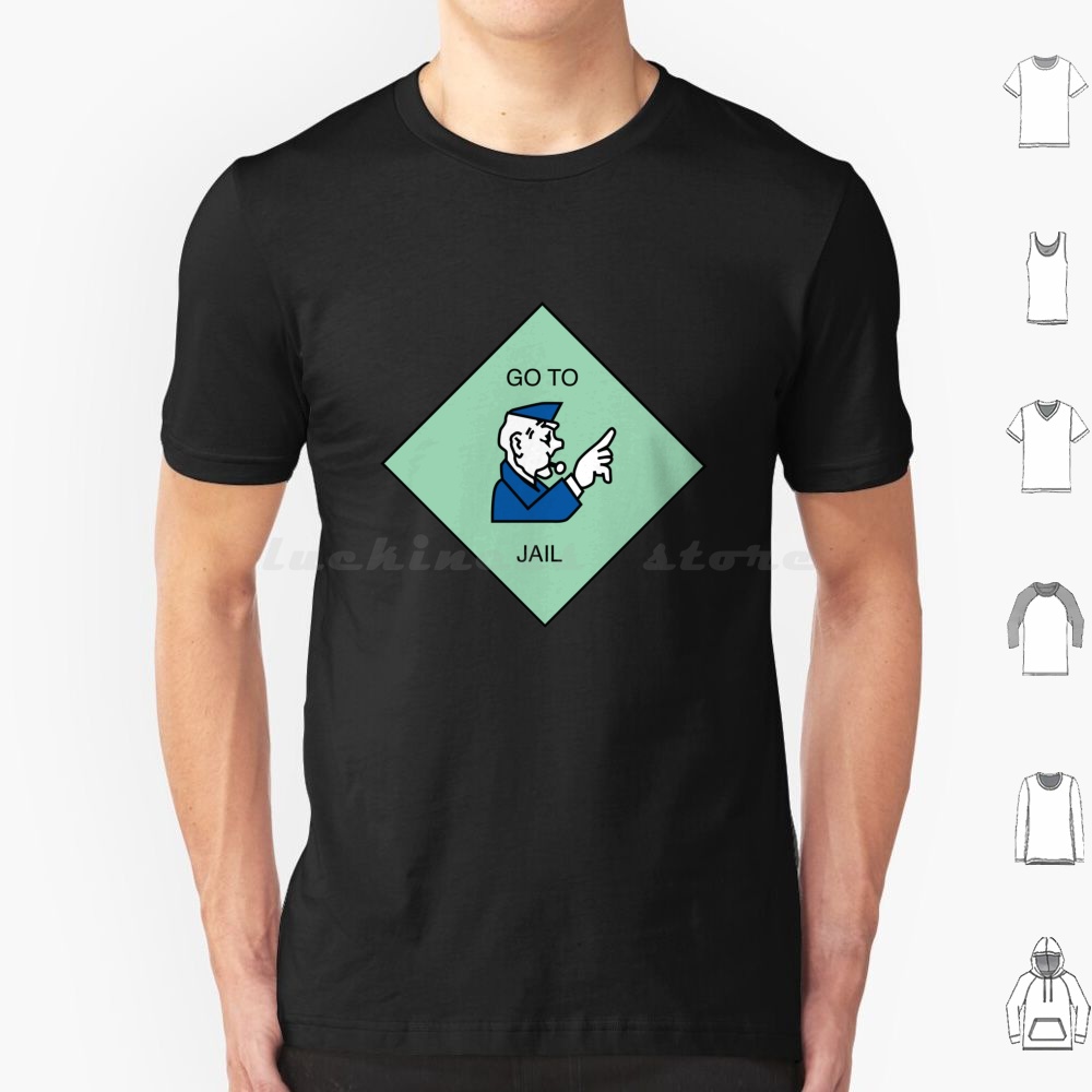 Go To Jail-T Shirt Cotton Men  - đánh giá và giá Board Game Go