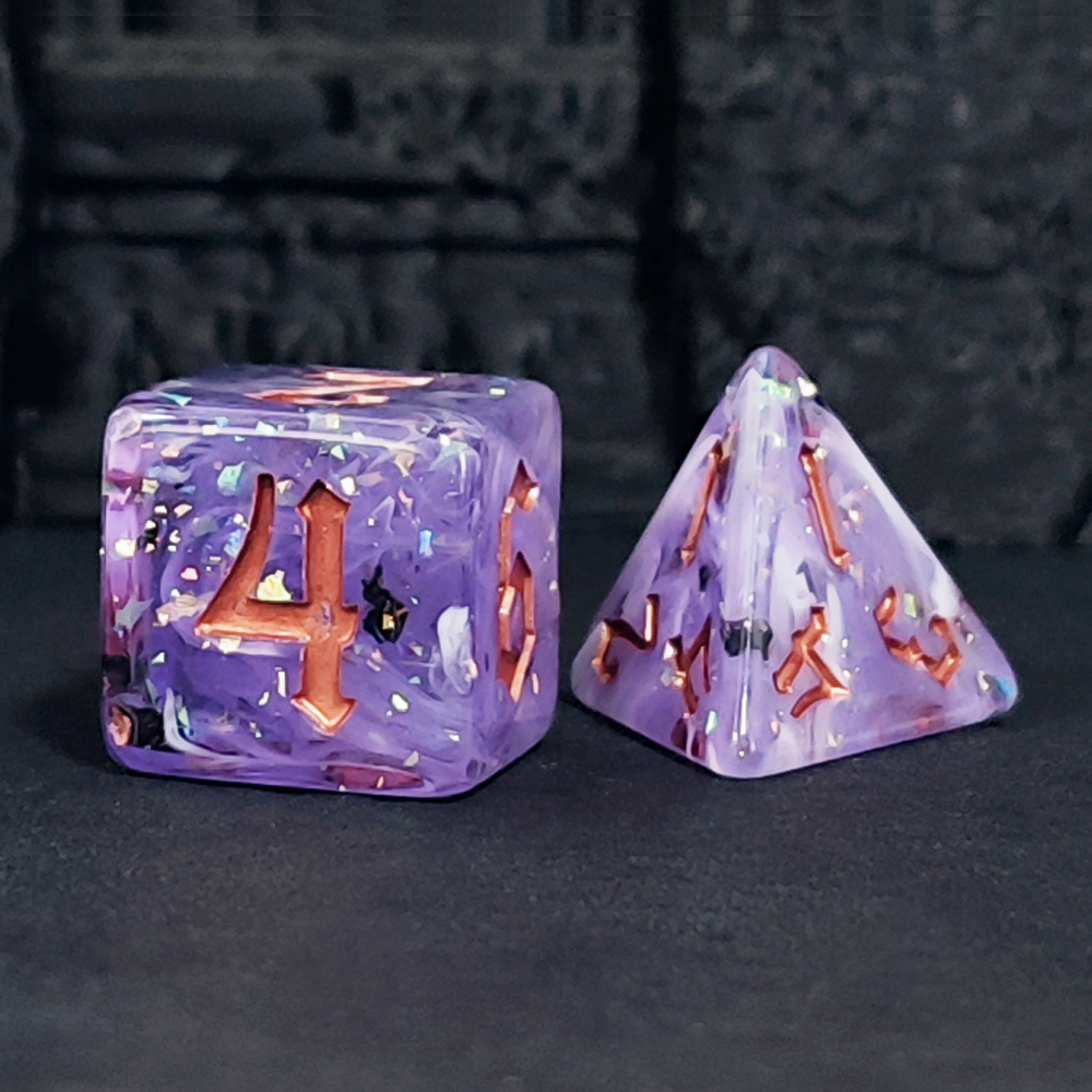 Glittery Purple Swirl with Obs - đánh giá và giá Board Game Rpg