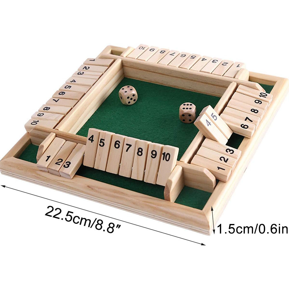 Shut The Box Dice Game Classic - đánh giá và giá Board Game Template