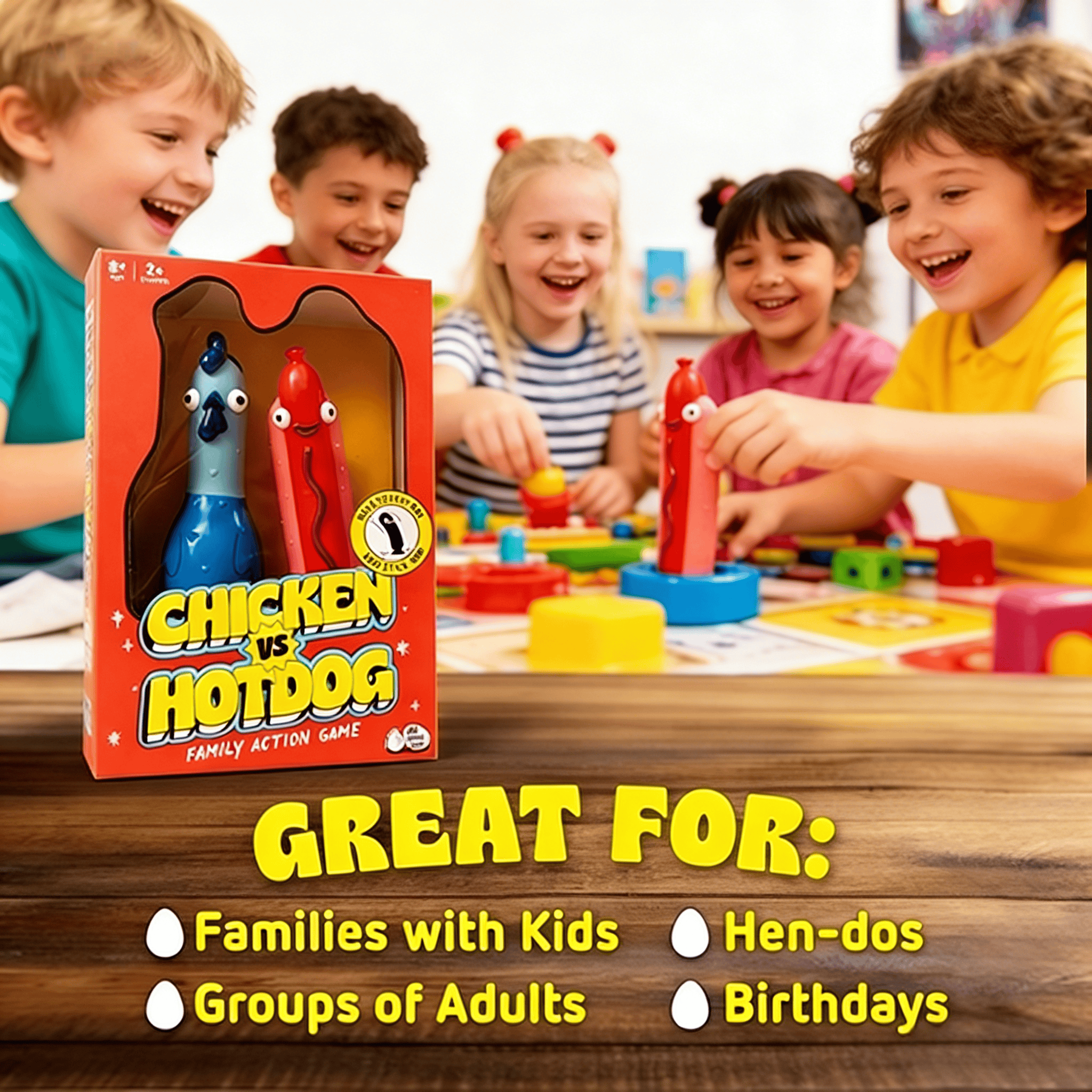 Fast Strategy Chicken vs Hotdo - đánh giá và giá Board Game Strategi