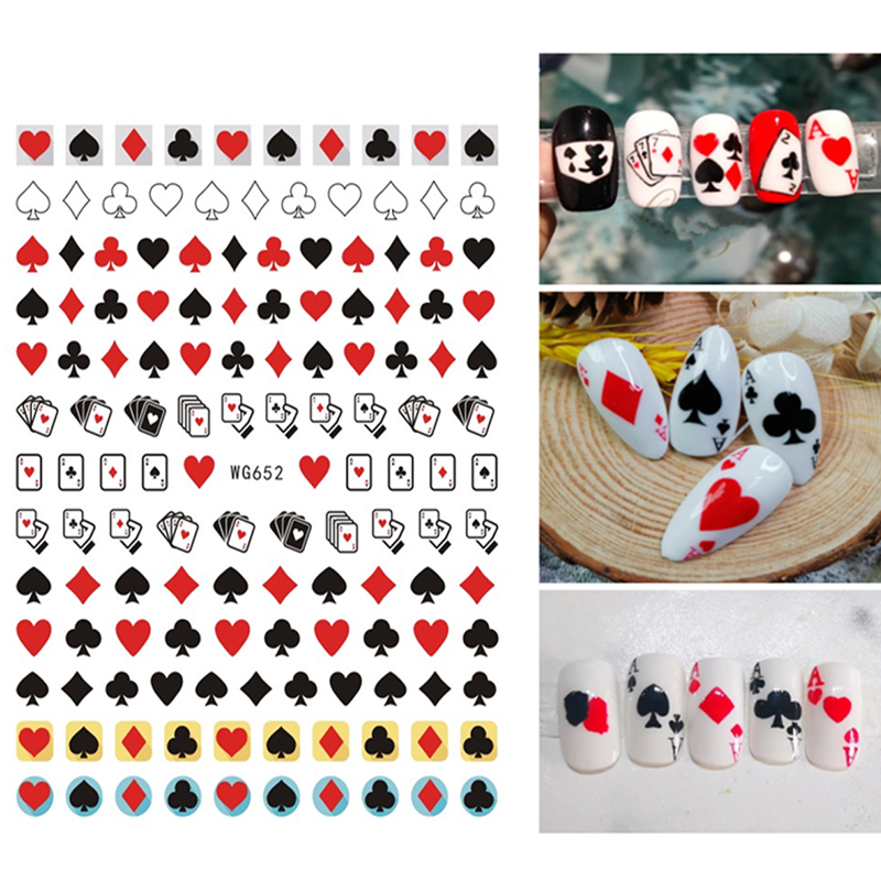 3D Poker Design Nail Art Stick - đánh giá và giá Board Game Design