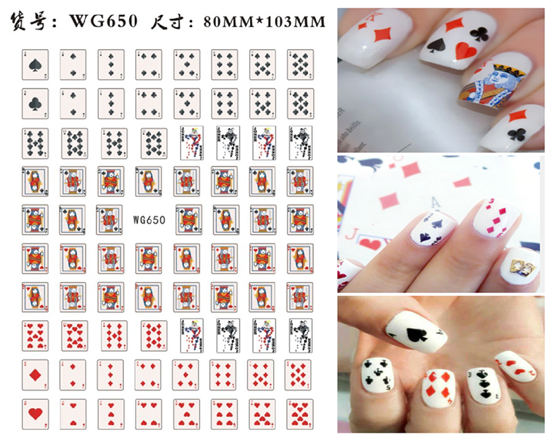 3D Poker Design Nail Art Stick - đánh giá và giá Board Game Design