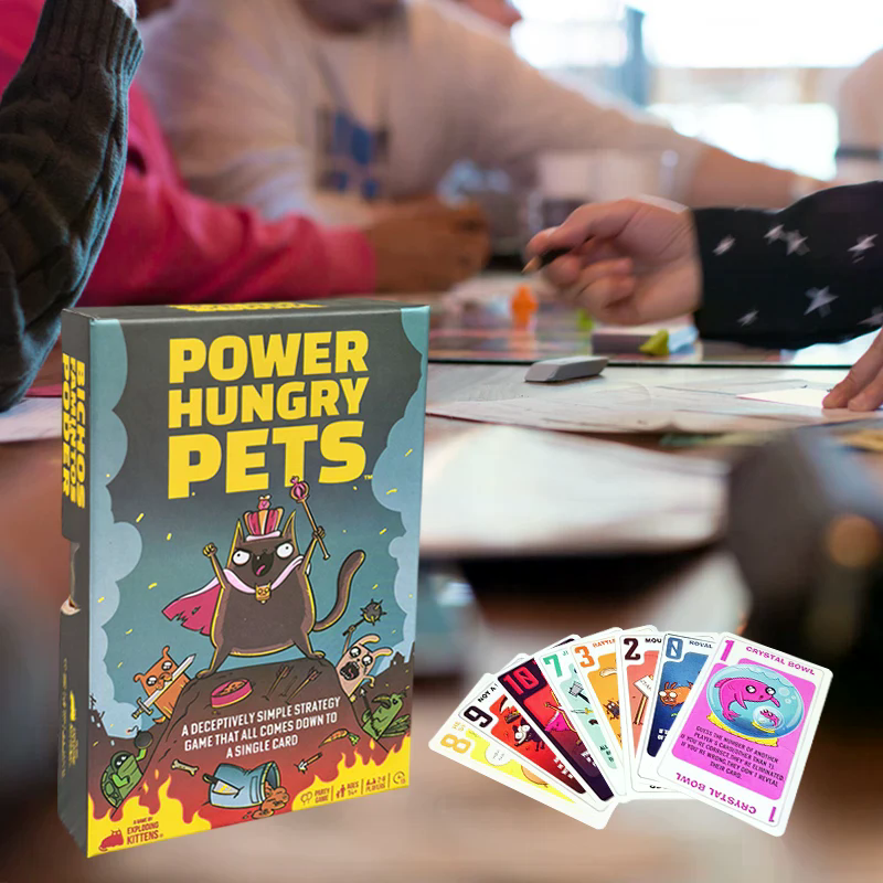 Power Hungry Pets Card Game Fa - đánh giá và giá Board Game Strategi