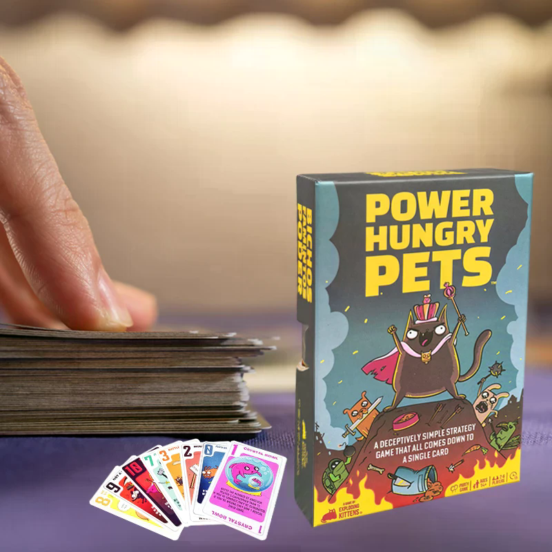 Power Hungry Pets Card Game Fa - đánh giá và giá Board Game Strategi