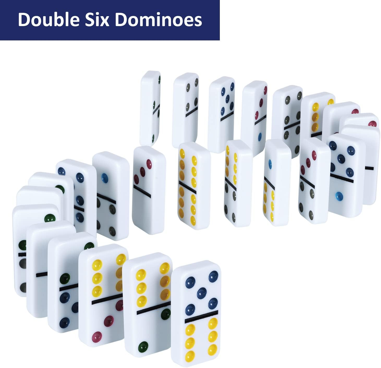Double 6 Dominos Set for Adult - đánh giá và giá Game Storage Box