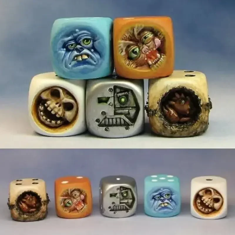 Resin Monster Face Dice Set Ha - đánh giá và giá Board Game Rpg