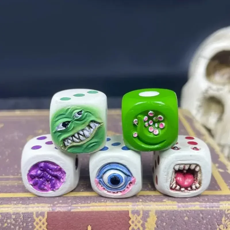 Resin Monster Face Dice Set Ha - đánh giá và giá Board Game Rpg
