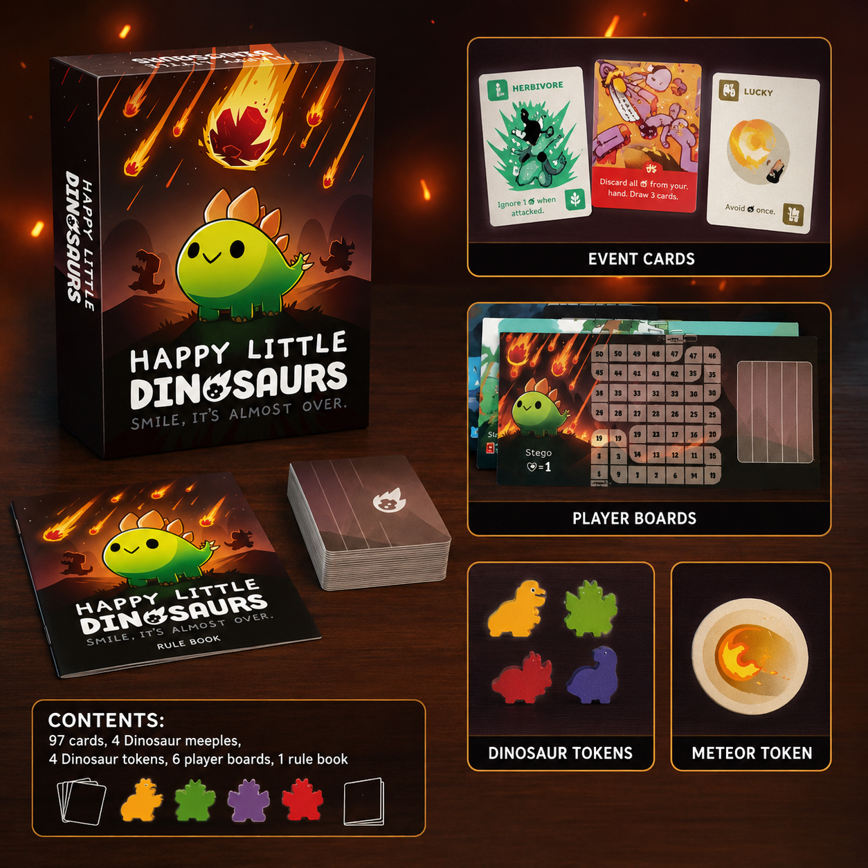 Happy Little Dinosaurs Cute Su - đánh giá và giá Board Game Strategi