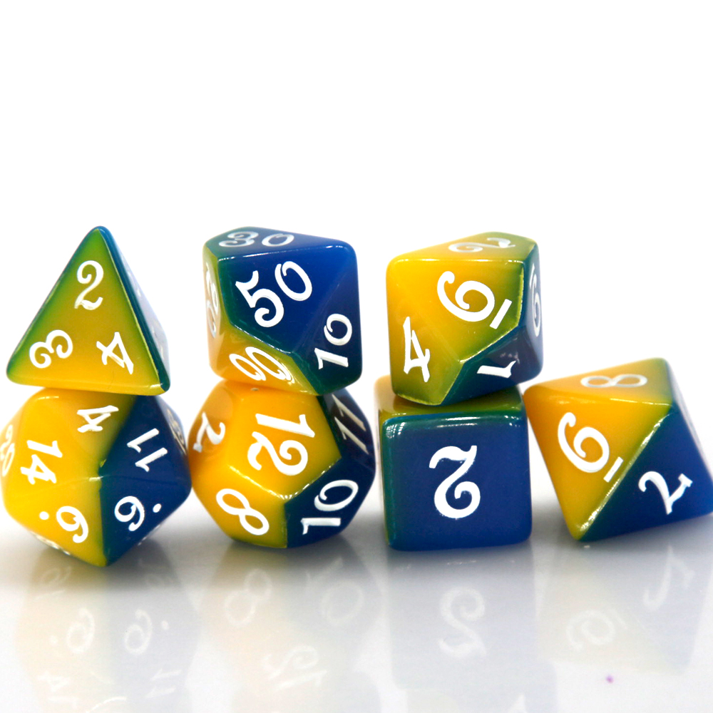 Blue & Yellow Dual Color Polyh - đánh giá và giá Board Game Rpg