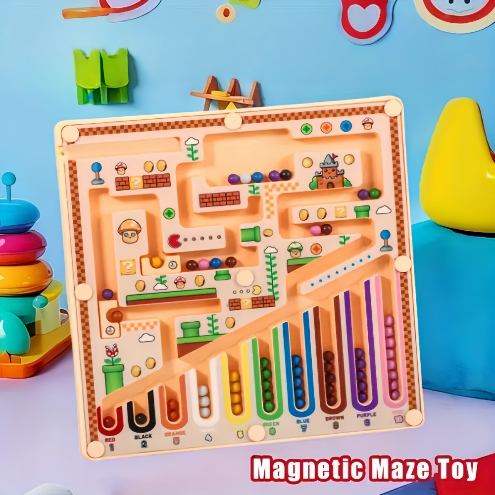 Magnetic maze bead board game, - đánh giá và giá Board Game Strategi